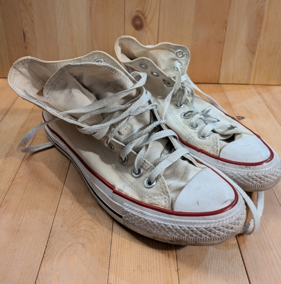 Converse Classic Cream High-Top Sneakers Men's 6.5 - Picture 2 of 9